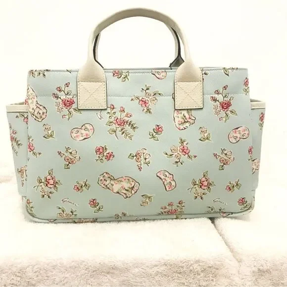 Guccifloral canvas tote Totes